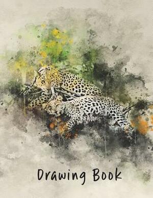 Drawing Book: Leopard 8.5x11 by Marian Blake