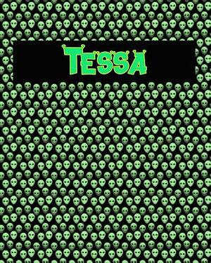 120 Page Handwriting Practice Book with Green Alien Cover Tessa: Primary Grades Handwriting Book by Sheldon Franks