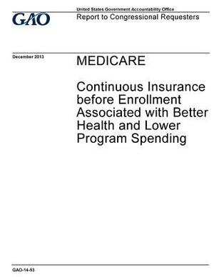 Medicare: continuous insurance before enrollment associated with better health and lower program spending: report to congression by U. S. Government Accountability Office