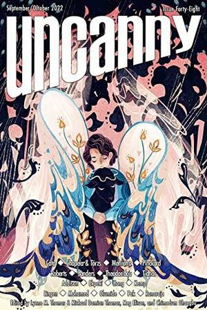 Uncanny Magazine Issue 48: September/October 2022 by Miyuki Jane Pinckard, Rati Mehrotra, DaVaun Sanders, Beth Cato, Natalia Theodoridou, Lynne M. Thomas, Lavie Tidhar, Michael Damian Thomas, Tansy Rayner Roberts