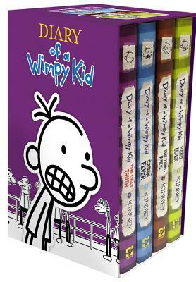 Diary of a Wimpy Kid Box of Books (5-8) by Jeff Kinney