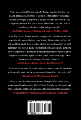 Carry That Quota: Sales Tactics and Stories By the Rep For the Rep by Jesse Rothstein