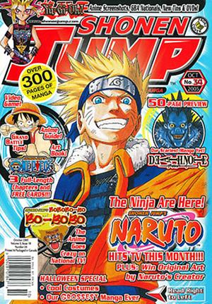 Shonen Jump October 2005, Vol. 3, Issue 10 by Eiichiro Oda, Kazuki Takahashi, Hiroyuki Takei, Yumi Hotta, Masashi Kishimoto, Takeshi Obata, Tsugumi Ohba, Yoshihiro Togashi