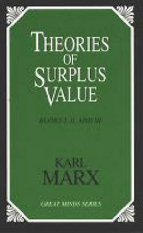 Theories of Surplus Value 1 by Karl Marx