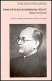 Letters, Articles, Speeches and Statements 1933-1937 by Subhas Chandra Bose, Sugata Bose, Sisir Kumar Bose