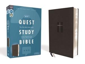 Niv, Quest Study Bible, Leathersoft, Black, Comfort Print: The Only Q and A Study Bible by The Zondervan Corporation