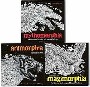 Animorphia, Imagimorphia and Mythomorphia An Extreme Colouring and Search Challenge 3 Books Collection by Kerby Rosanes