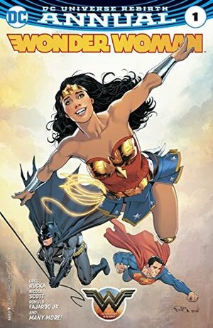 Wonder Woman (2016-) Annual #1 by John Rauch, Mirka Andolfo, Christian Duce, Sergio Davila, David Lafuente, David Messina, Bilquis Evely, Collin Kelly, Michael Moreci, Jackson Lanzing, Claire Roe, Matthew Clark, Carlo Pagulayan, Liam Sharp, Stephanie Hans, Greg Rucka, Tim Seeley, Jordie Bellaire, James Robinson, Romulo Fajardo Jr., Emanuela Lupacchino, Vita Ayala, Nicola Scott