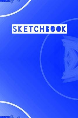 Sketchbook: Abstract Circle Rings Blue Design by Frasier Cheng-Binns