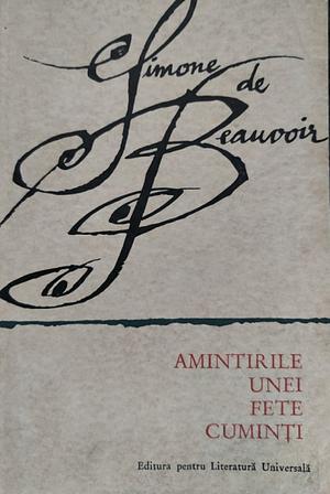 Amintirile unei fete cuminti by Simone de Beauvoir