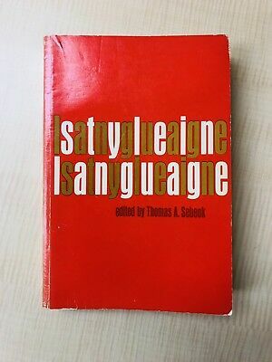 Style in Language by C.F. Voegelin, Thomas Albert Sebeok, Richard M. Dorson, I.A. Richards