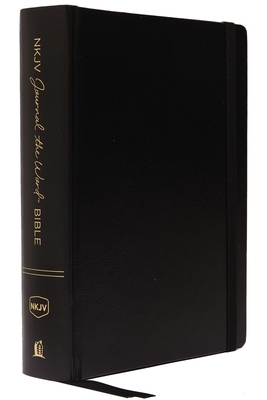 NKJV, Journal the Word Bible, Hardcover, Black, Red Letter Edition, Comfort Print: Reflect, Journal, or Create Art Next to Your Favorite Verses by Thomas Nelson