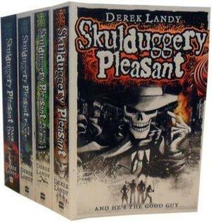 Skulduggery Pleasant #1-4: Skulduggery Pleasant, Playing with Fire, The Faceless Ones, Dark Days by Derek Landy