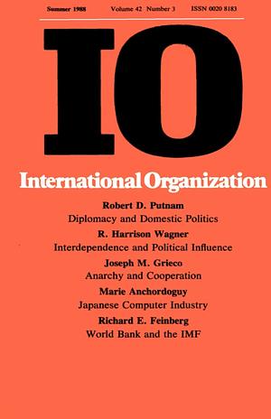 International Organization Volume 42 - Number 3 by Joseph M. Grieco, R. Harrison Wagner, Robert D. Putnam, Marie Anchordoguy, Richard E. Feinberg