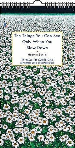 The Things You Can See Only When You Slow Down 16-Month 2018-2019 Wall Calendar: September 2018-December 2019 by Haemin Sunim
