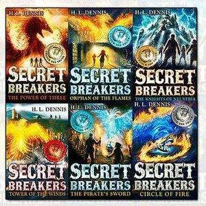 H L Dennis Secret Breakers Collection 6 Books Bundle (1: The Power of Three,2: Orphan of the Flames,3: The Knights of Neustria,4: Tower of the Winds,5: The Pirate's Sword,6: Circle of Fire) by H.L. Dennis