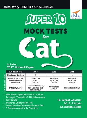 Super 10 Mock Tests for CAT by D. P. Gupta, Rashmi Singh, Deepak Er Agarwal