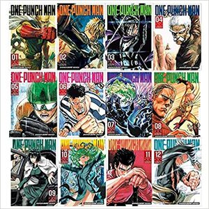 One-Punch Man Volume 1-12 Collection 12 Books Set by ONE