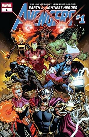 Avengers (2018-) #1 by Elisabetta D‘Amico, David Marquez, Steve Epting, Various, Sylvia Soska, Laura Braga, Jen Soska, Jason Aaron, Bob Quinn, Paco Medina, Rob Fee, Geoff Shaw, Robbie Thompson, Luca Pizzari, David Curiel, Justin Ponsor, Ed McGuinness, Jay Baruchel, Sara Pichelli, Andrea Sorrentino, Daniel Acuña, Gerry Duggan, Mark Morales