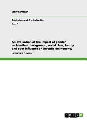 An evaluation of the impact of gender, racial/ethnic background, social class, family and peer influence on juvenile delinquency by Stacy Ramdhan