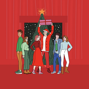DECEMBER 15, A WesLizNickEmilieBaileyCharlie Christmas by Lynn Painter, Lynn Painter