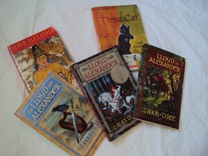 Alexander Lloyd Books: The Book of Three / The Black Cauldron / The Foundling / Time Cat / The Remarkable Journey of Prince Jen by Lloyd Alexander