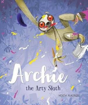 Archie the arty sloth by Heath McKenzie