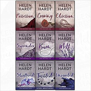 steel brothers saga series 1, 2 and 3 : 9 books collection set by helen hardt (obsession, possession, craving, surrender, burn, melt, shattered, unraveled, twisted) by Helen Hardt