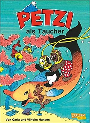 Petzi als Taucher by Carla Hansen