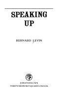 Speaking Up by Bernard Levin