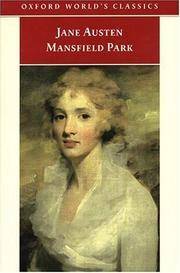 Mansfield Park by James Kinsley, Jane Austen, John Lucas
