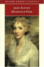 Mansfield Park by James Kinsley, John Lucas, Jane Austen