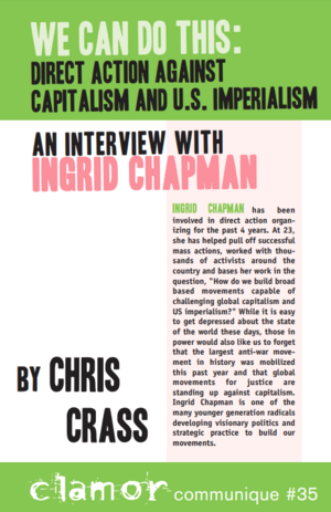 We Can Do This: Direct Action Against Capitalism and US Imperialism by Chris Crass, Ingrid Chapman