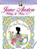 Creative Haven Jane Austen Witty and Wise Coloring Book by Marty Noble