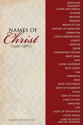 Names of Christ: Red Cover by Shannon Foster