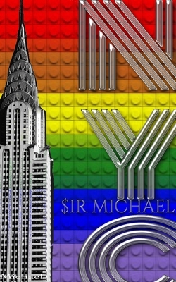 Rainbow pride Flag Iconic Chrysler Building New York City Sir Michael Huhn Artist Drawing Journal by Michael Huhn, Michael Huhn