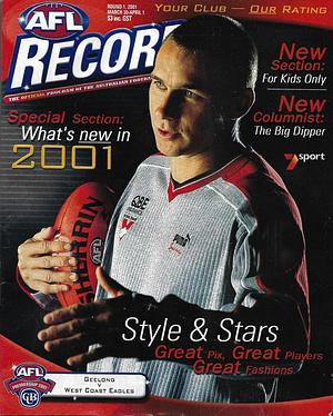 2001 Round 1 Footy Record Geelong vs. West Coast by 