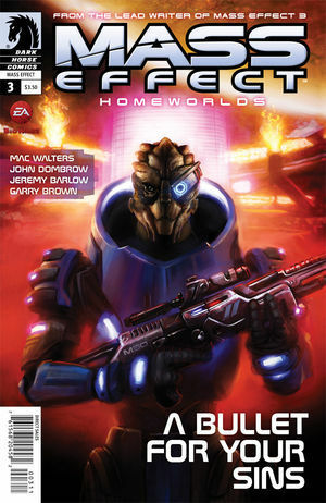 Mass Effect Homeworlds #3 by Mac Walters, Jeremy Barlow, John Dombrow, Garry Brown