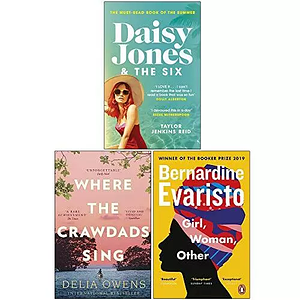 Daisy Jones and The Six / Girl Woman Other  / Where the Crawdads Sing - 3 Book Collection Set by Taylor Jenkins Reid, Bernardine Evaristo, Delia Owens