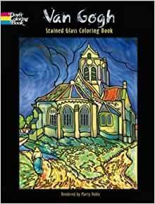 Van Gogh Stained Glass Coloring Book by Marty Noble, Vincent van Gogh
