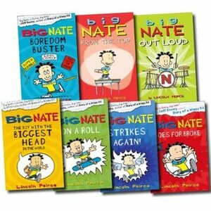Big Nate Series Collection Lincoln Peirce 7 Books Set (Big Nate on a Roll, Big Nate Goes for Broke, The Boy with the Biggest Head in the World, Big Nate Strikes Again, Big Nate Boredom Buster, Big Nate from the Top, Big Nate Out Loud) by Lincoln Peirce