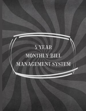 Swirl Chalkboard: 5 Year Monthly Bill Management System by All about Me