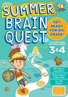 Summer Brain Quest: Between Grades 3 & 4 by Persephone Walker, Workman Publishing, Claire Piddock