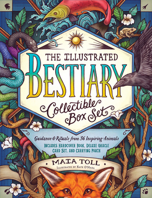 The Illustrated Bestiary Collectible Box Set: Guidance and Rituals from 36 Inspiring Animals; Includes Hardcover Book, Deluxe Oracle Card Set, and Carrying Pouch by Maia Toll
