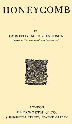 Honeycomb by Dorothy M. Richardson