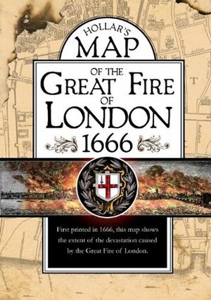 Map of the Great Fire of London, 1666 by Wenceslas Hollar