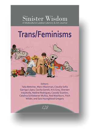 Sinister Wisdom 128: Trans/Feminisms by Claudia Sofía Garriga-Lopez, Kris Grey, Red Washburn, Cecilia Gentili, Talia Bettcher, Cassidy Scanlon, Marci Blackman, Fitch Wilder, Sara Youngblood Gregory, Shereen Inayatulla, Nadine Rodriguez, Catalina Schliebener Muñoz