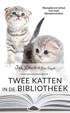 Twee katten in de bibliotheek by Jan Louch