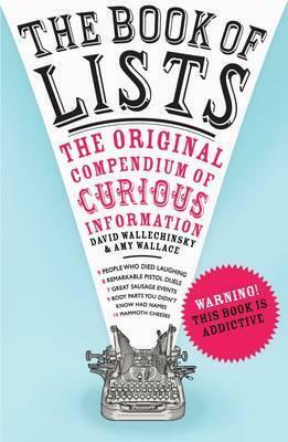 The Book of Lists by Amy Wallace, David Wallechinsky
