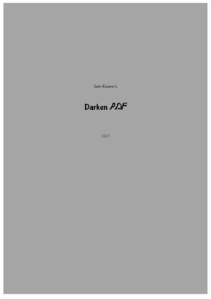 Darken PDF by Sam Riviere